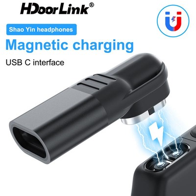 Đầu chuyển đổi sạc tai nghe HDOORLINK USB Type C từ tính dành cho AfterShokz Aeropex AS800 OpenComm OpenRun Pro Mini