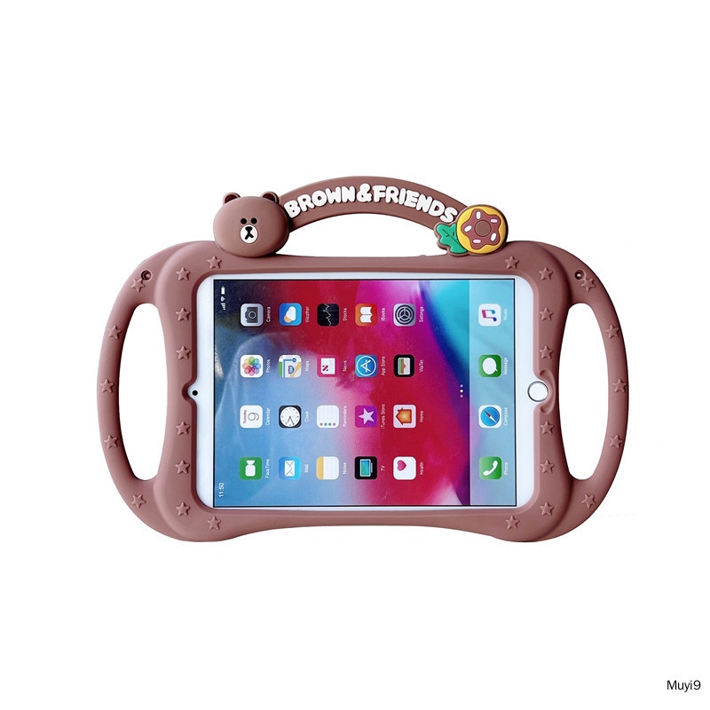 Ốp Máy Tính Bảng Silicon In Hình Gấu Nâu Thời Trang Cho Ipad 10.2 2022 Ipad 10Th Mini 4 / 5 Ipad Air 2 Air 5 10.9 Pro 11 Ipad 9Th Ipad 9.7