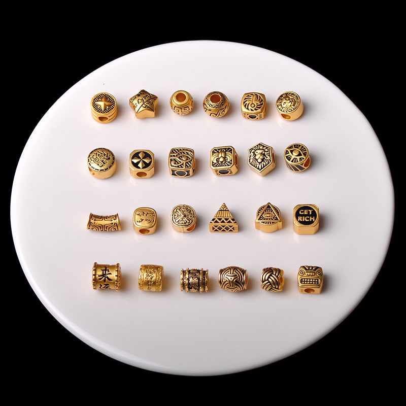 Hạt Vàng Cát Nhiều Màu Sắc Dùng Làm Vòng Tay Dây Bện Thủ Công Không Gây Dị Ứng Phong Cách Trung Hoa Cổ Điển Cuộn Dây Thừng Chất Lượng Cao Chuyên Dụng