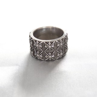 Nhẫn Unisex Chrome Heart Multi Flower bạc cao cấp.