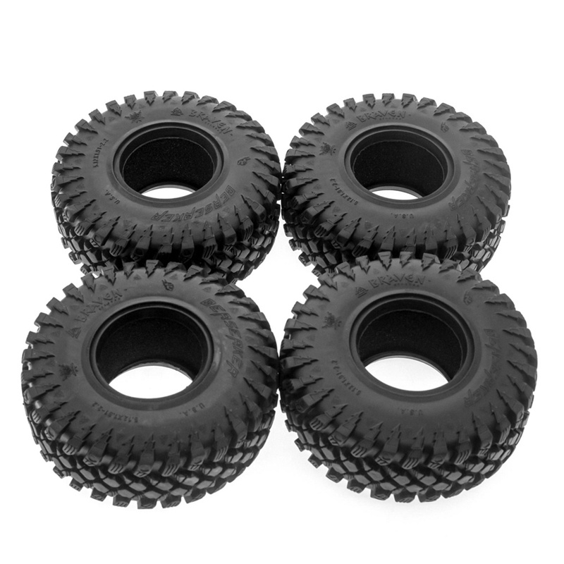 Bộ 4 Bánh Xe Cao Su 128mm 2.2 Cho Xe Điều Khiển Từ Xa Axial SCX10 Wraith RR10 Capra Traxxas TRX4 YK4802 1 / 10