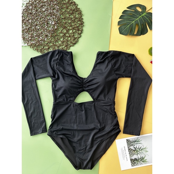 Bikini dài tay đồ bơi liền thân sexy mặc đi biển đi bơi