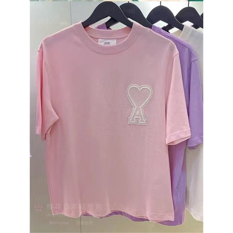 Áo Thun Tay Ngắn Màu Trơn In Chữ Thời Trang Xuân Hè Cho Cặp Đôi