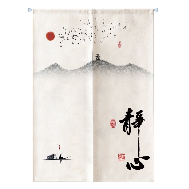 Rèm Treo Cửa Bằng Polyester Phong Cách Trung Hoa Độc Đáo Trang Trí Nhà Cửa