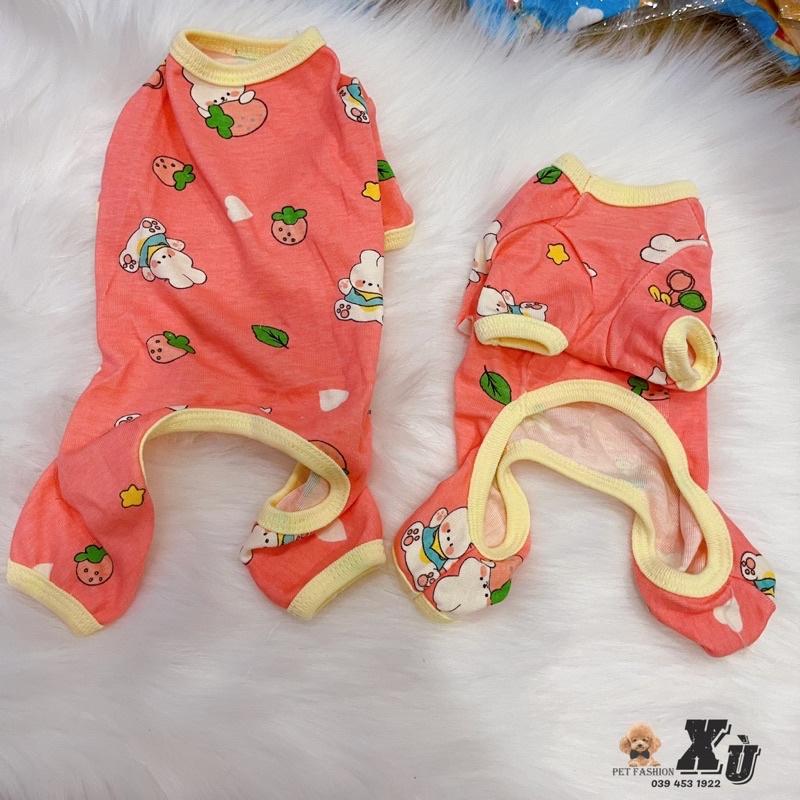 Jum mickey cho các bé chó mèo chất liệu thun cotton mát mẻ cho các bé thú cưng