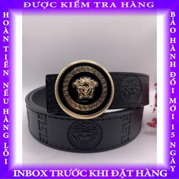( Mẫu mới 2022 ) Thắt lưng da xịn - Dây nịt nam mầu đen - mặt tròn đen - Hot tren new hanthanh