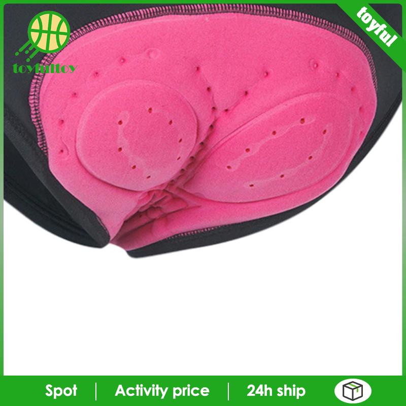 Quần Short Đạp Xe Có Mút Đệm 3D Màu Đen Thoáng Khí Thời Trang Cho Nữ