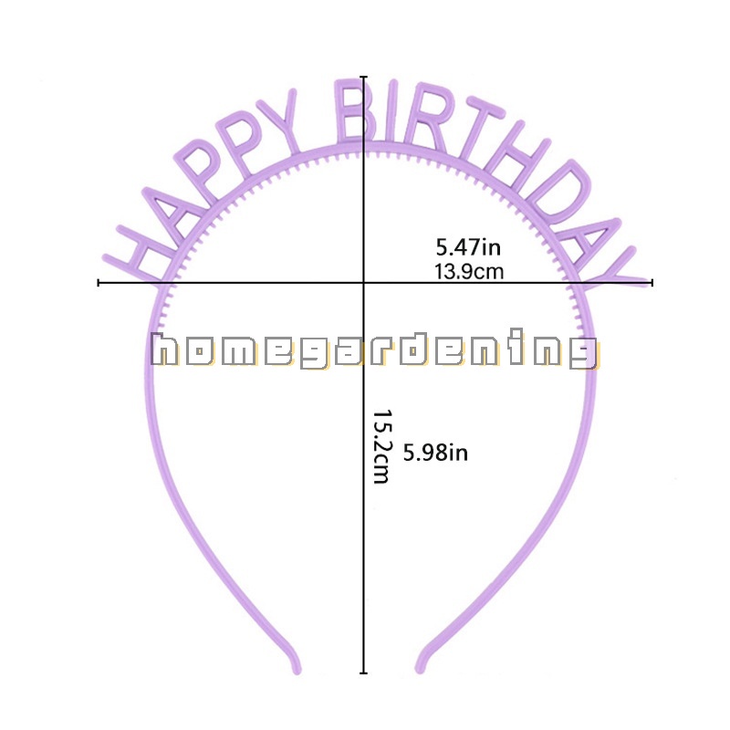 Cài tóc trang trí chữ Happy Birthday nhiều màu tùy chọn cho trẻ em