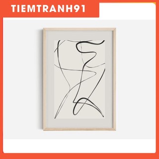 Tranh in cao cấp | Tranh nghệ thuật trừu tượng - Neutral Abstract Art Print, Shape Abstract Art 01