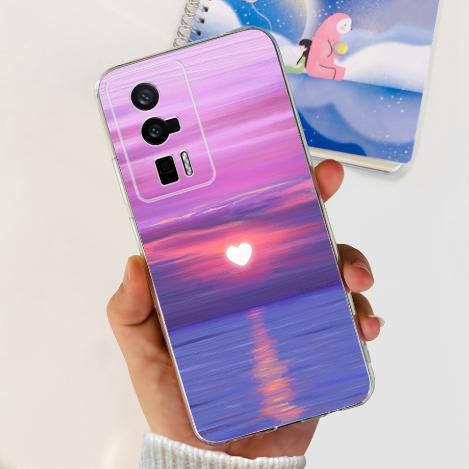 Ốp Điện Thoại TPU Dẻo In Họa Tiết Hoa Xinh Xắn Cho Redmi K60 / K60 Pro 2023 Xiaomi Redmi K 60 Pro 6.67