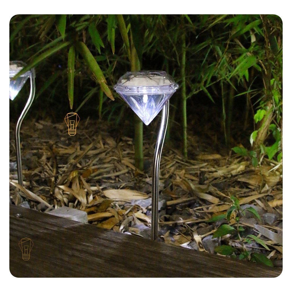 Đèn LED Cắm Cỏ K im Cương Energy Green Lighting MT-1232 - Sử Dụng Năng Lượng Mặt Trời - Thân Bọc Thép Không Gỉ