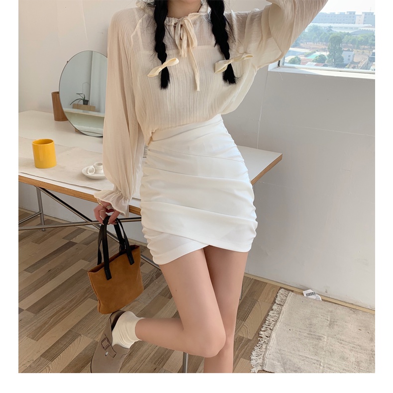 Chân Váy Ngắn Xếp Li Lưng Cao Phong Cách Thời Trang Mới 60685