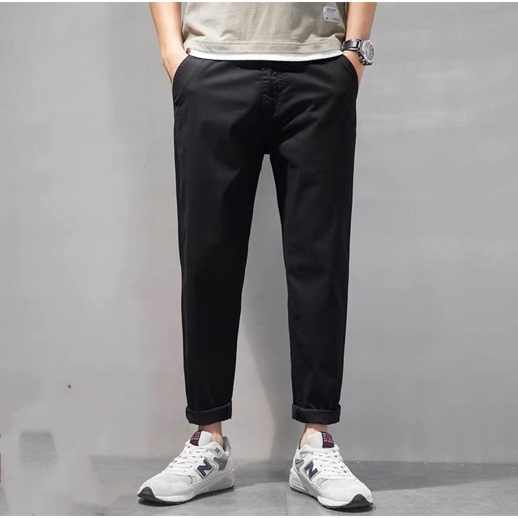 Quần baggy kaki ống xuông Unisex Lyihome chất dày dặn form chuẩn