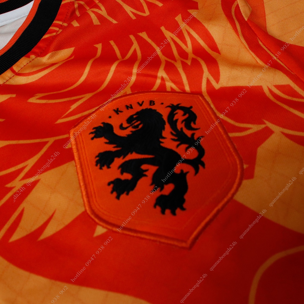 Bộ quần áo đá banh ĐT Hà Lan màu cam mùa 2022/2023_ Hàng cao cấp Thailand