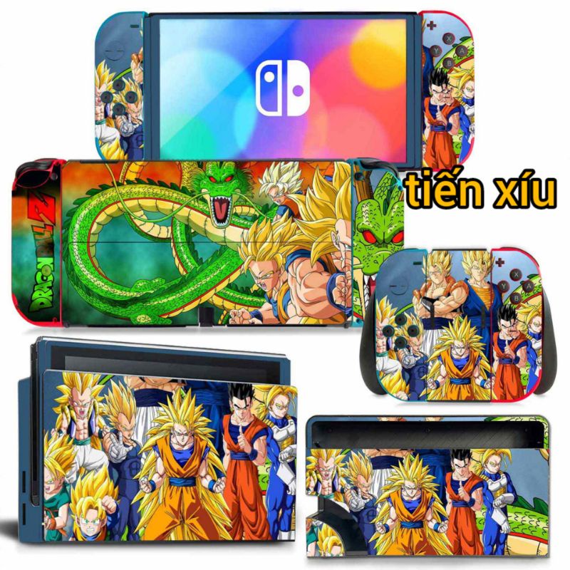 Dán skin thân máy và dock xuất hình Nintendo Switch Oled tự chọn