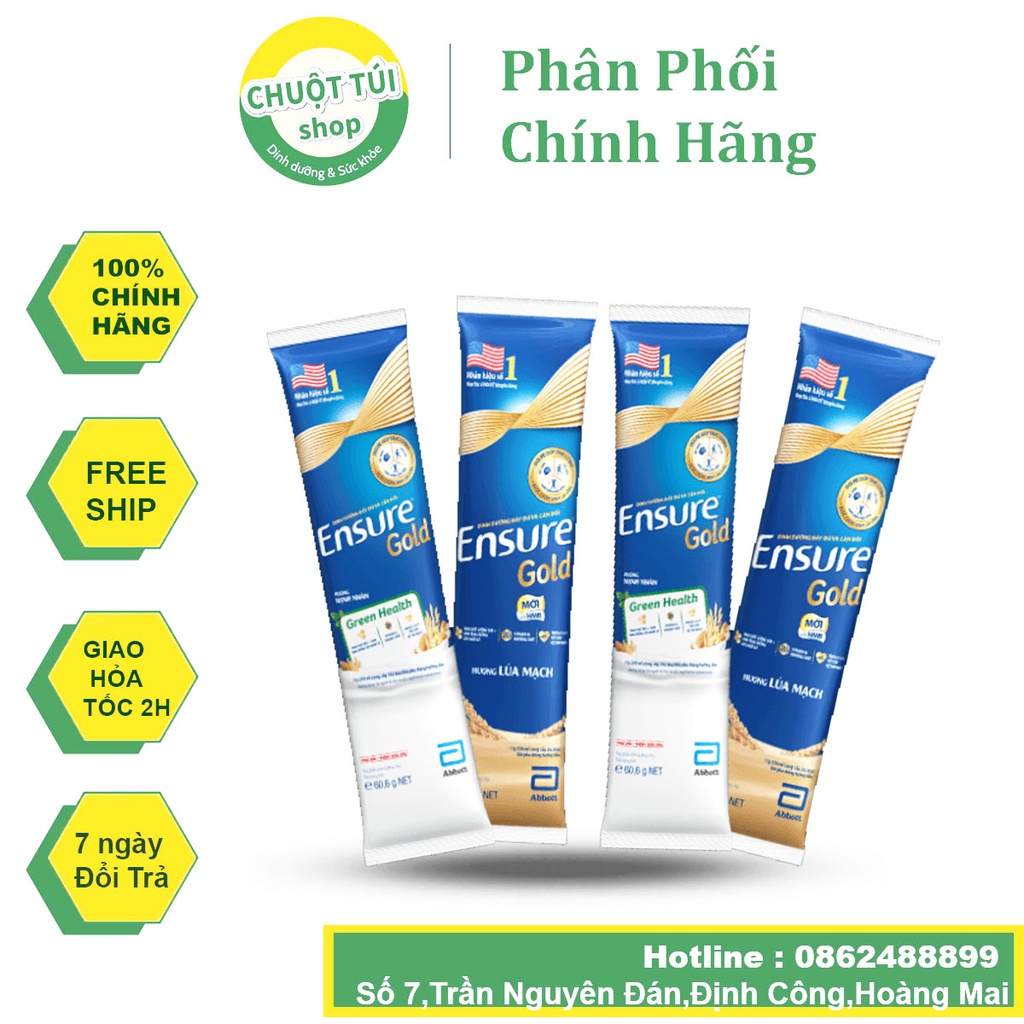 Combo 50 gói Ensure vani,hạnh nhân,cafe