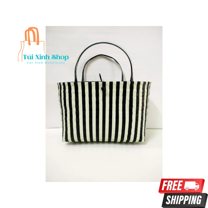 Túi Nhựa, Giỏ Nhựa Xách Tay Thời Trang Handmade