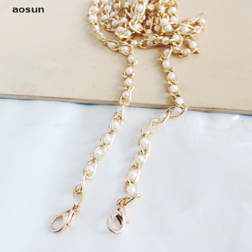 Aosun Dây Đeo Túi Xách Dạng Chuỗi Ngọc Trai Kích Thước 40-120cm