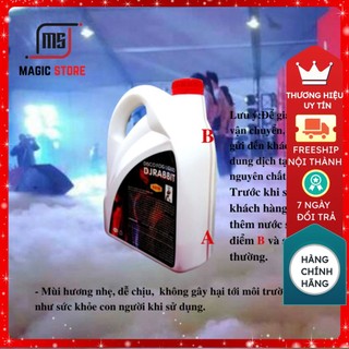 Dầu khói dj rabbit không mùi khói dày lâu tan dùng cho các loại máy khói sân khấu