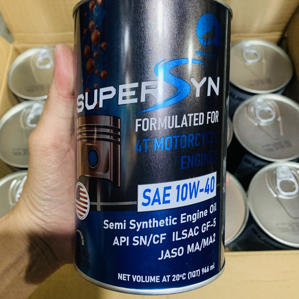 Nhớt SUPERSYN , Sói Đỏ / Sói Xanh / nhớt hợp số WOLF CHEMICALS , nhớt nhập khẩu Mỹ ,