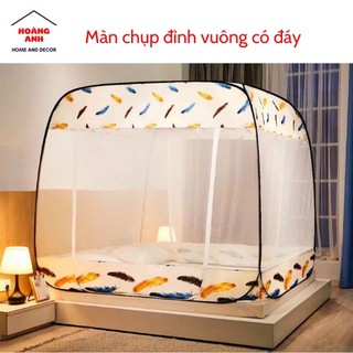 Màn chụp tự bung đỉnh vuông, đỉnh rộng, có đáy cao câp gấp gọn, 3 cửa màn, hàng nhập khẩu