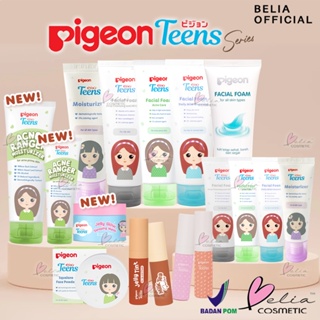 Image of ❤ BELIA ❤ PIGEON TEENS Facial Foam 100g | 40g | Moisturizer | Face Powder 12g | Jelly Tint (✔️BPOM)