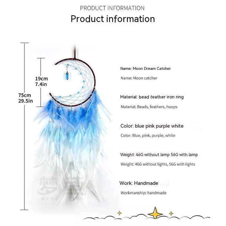 Lưới Bắt Giấc Mơ Treo Trang Trí Đa Dụng