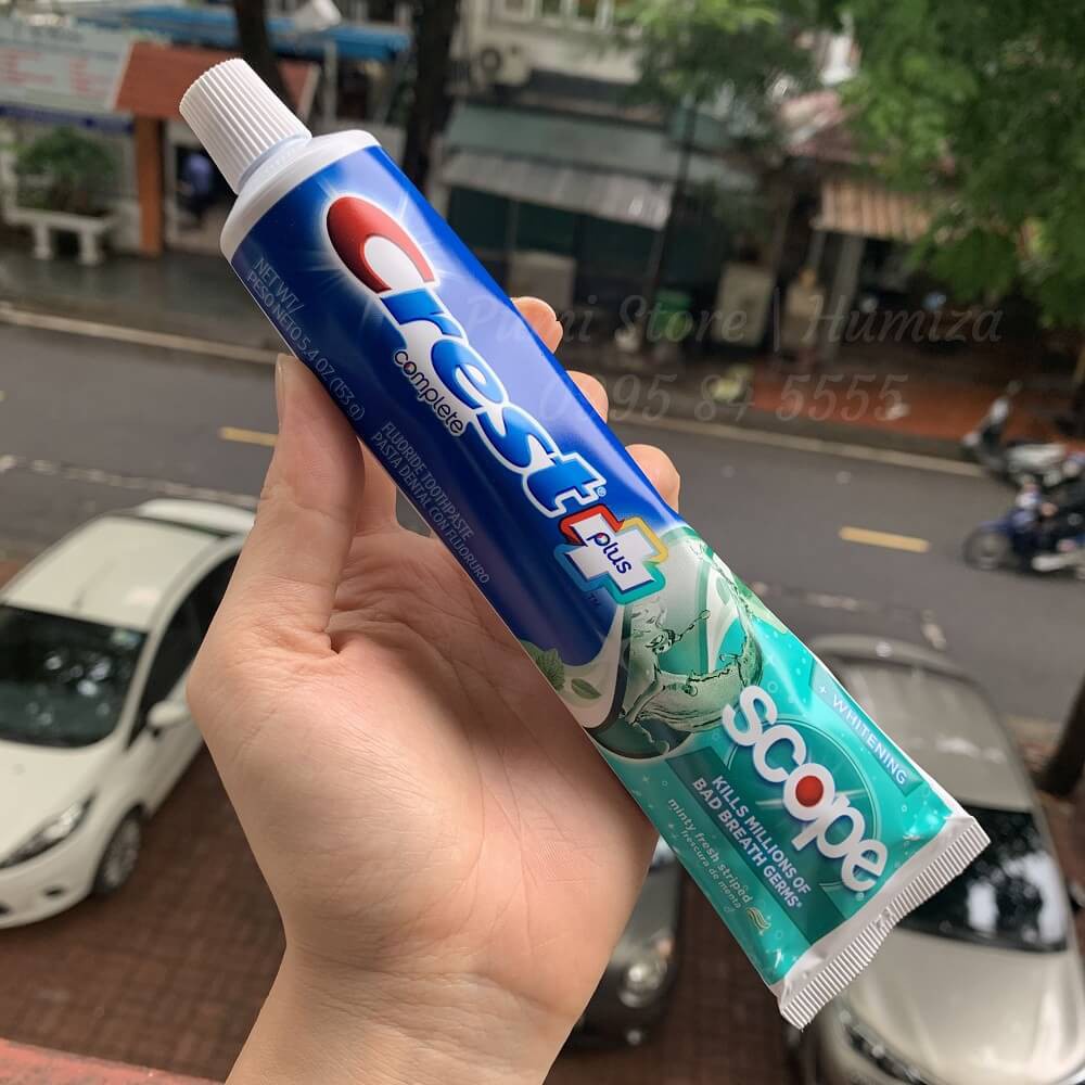 Kem đánh răng du lịch Crest Complete Whitening + Scope Outlast 24g