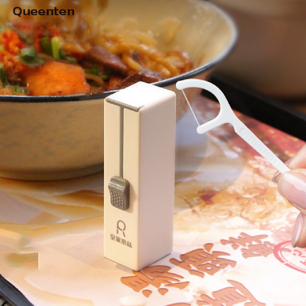 Hộp Đựng Chỉ Nha Khoa Tự Động Kèm 10 Que Tăm Chỉ