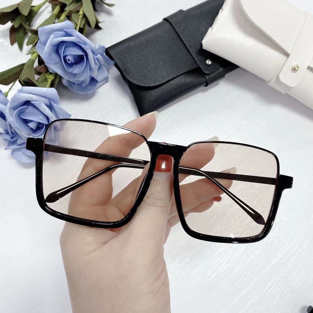 Kính Mát Nửa Gọng Vuông Chống Ánh Sáng Xanh Phong Cách retro Mới Cho Nữ Lái Xe / Du Lịch / Bãi Biển