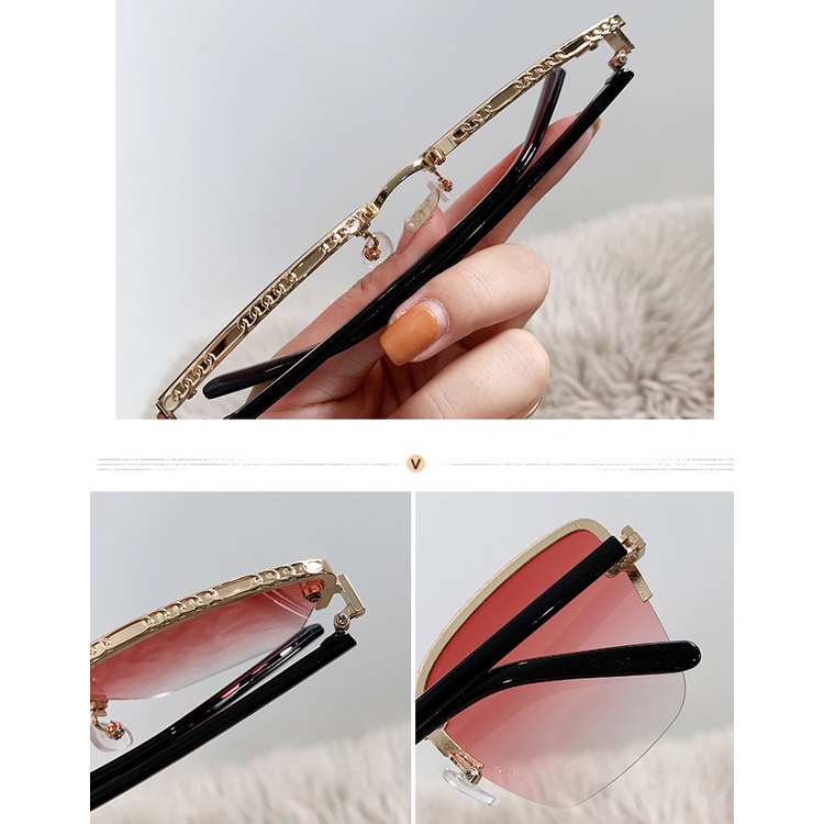 Kính Mát Gọng Kim Loại Thời Trang Cho Nam / Nữ