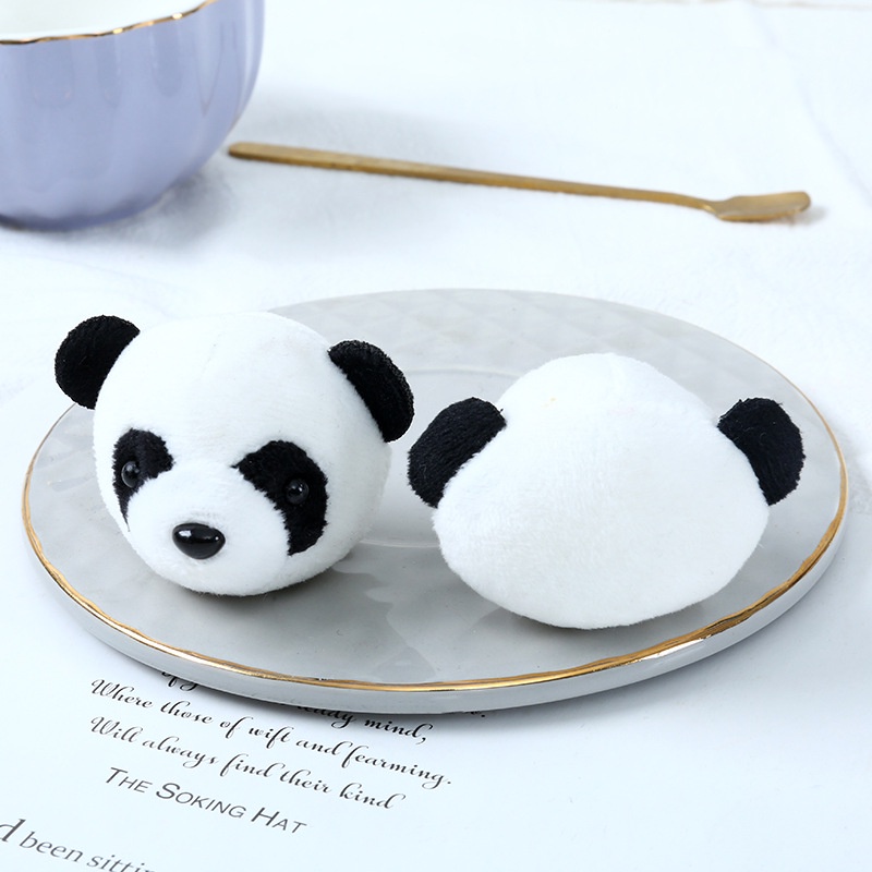 Panda Brooch Plush Toys Lying Panda Cartoon Doll Accessories Schoolbag Clothing Accessories