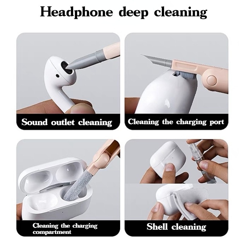 Bút Vệ Sinh Bàn Phím Máy Tính / Tai Nghe Đa Năng 7 Trong 1