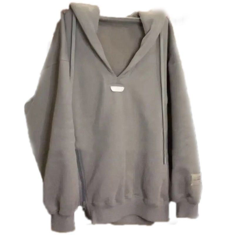 Áo Hoodie Dáng Rộng Phối Khóa Kéo Phong Cách Thời Trang Đường Phố Mùa Thu Cho Nữ | BigBuy360 - bigbuy360.vn