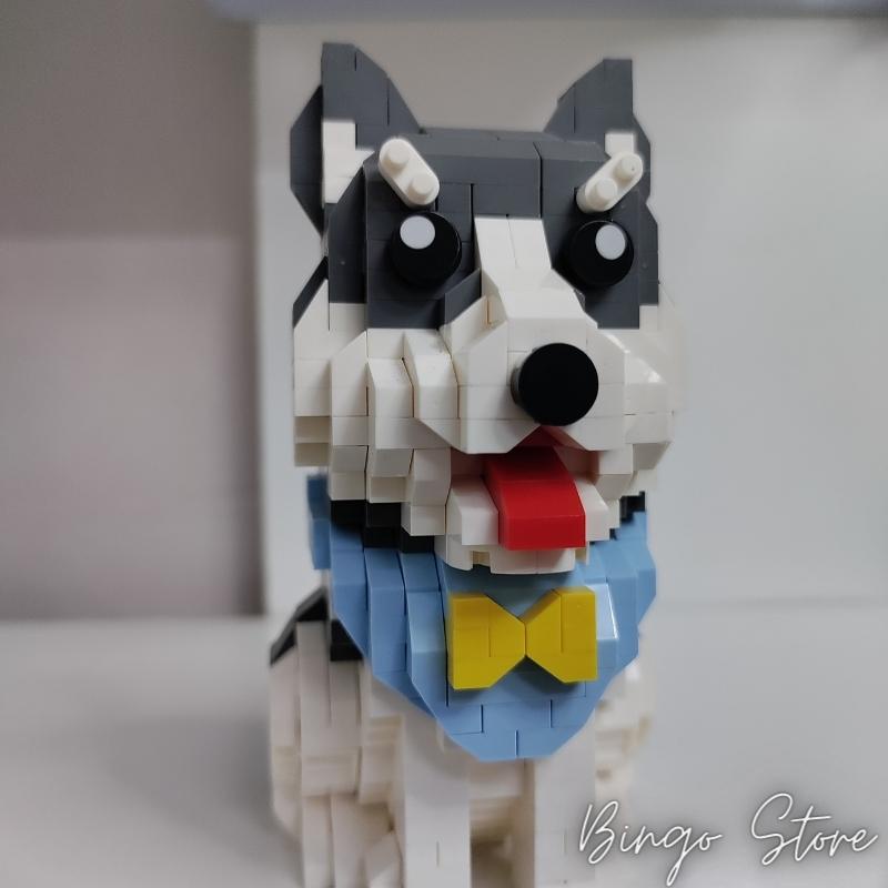MÔ HÌNH LẮP RÁP CHÓ HUSKY 796 CHI TIẾT CỰC HẤP DẪN