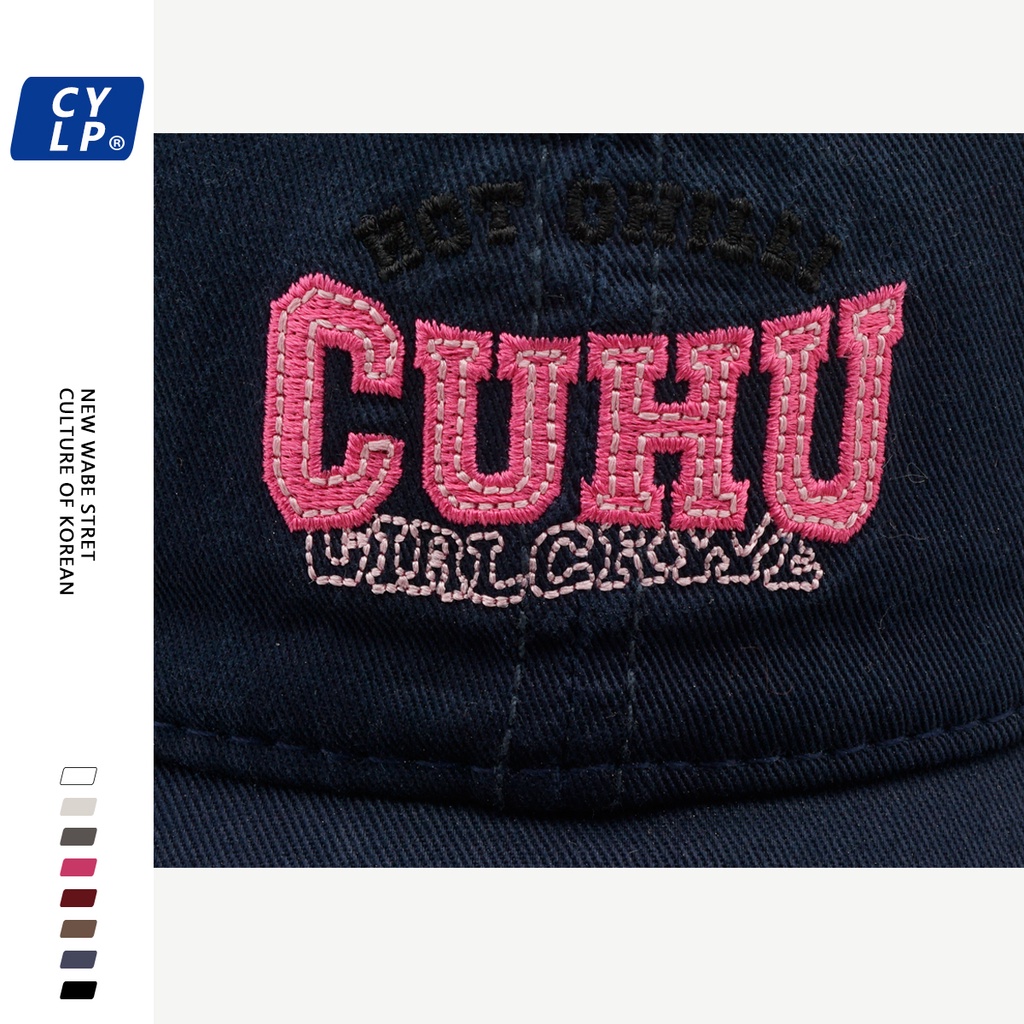 Mũ Lưỡi Trai Thêu Chữ Phong Cách Hàn Quốc Thời Trang Cho Cặp Đôi