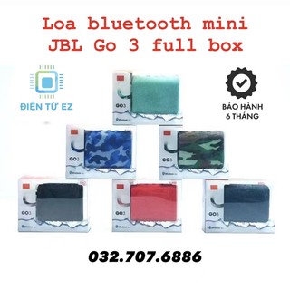 Loa Bluetooth mini JBL Go 3 full box, pin cực trâu + bảo hành 6 tháng