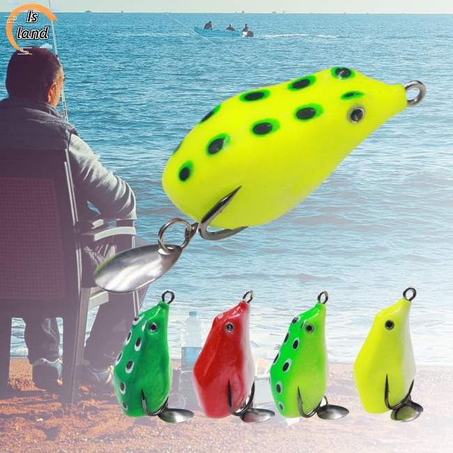 Mồi Câu Cá Giả Bằng Silicone Hình Ếch Mini 4cm 6g Nhiều Màu Sắc