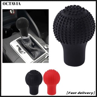 Vỏ Bọc Núm Gạt Cần Số Xe Hơi Hình Tròn Bằng Silicone Thông Dụng Chống Trượt