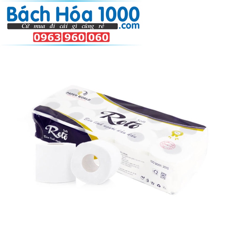Lốc 10 cuộn giấy vệ sinh Roto Soft 2 lớp