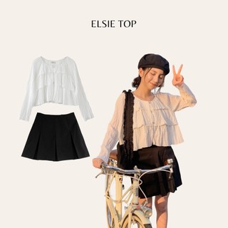 Áo vải nhún xếp tầng TKA364 LOLLIE STUDIO