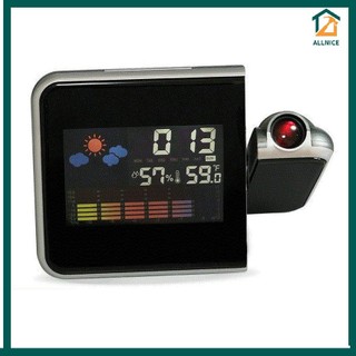 Colorful LED Digital Projection Alarm Clock Time Projector Thermometer Clock