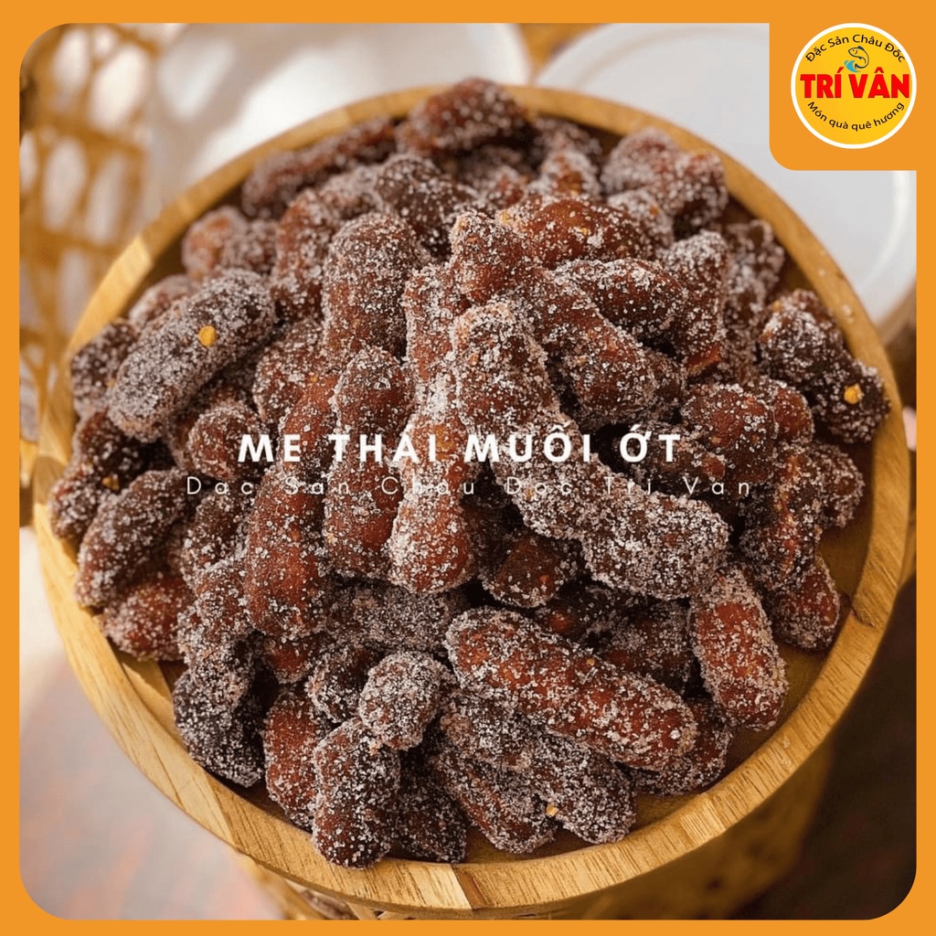 Me Thái Muôi Ớt Hủ 500g Me Thái Lắc Muối Ớt Đặc Sản Châu Đốc Trí Vân - TV13