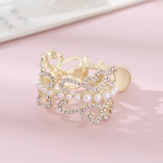 Kẹp Tóc Hình Con Công Đính Đá Phong Cách Hàn Quốc