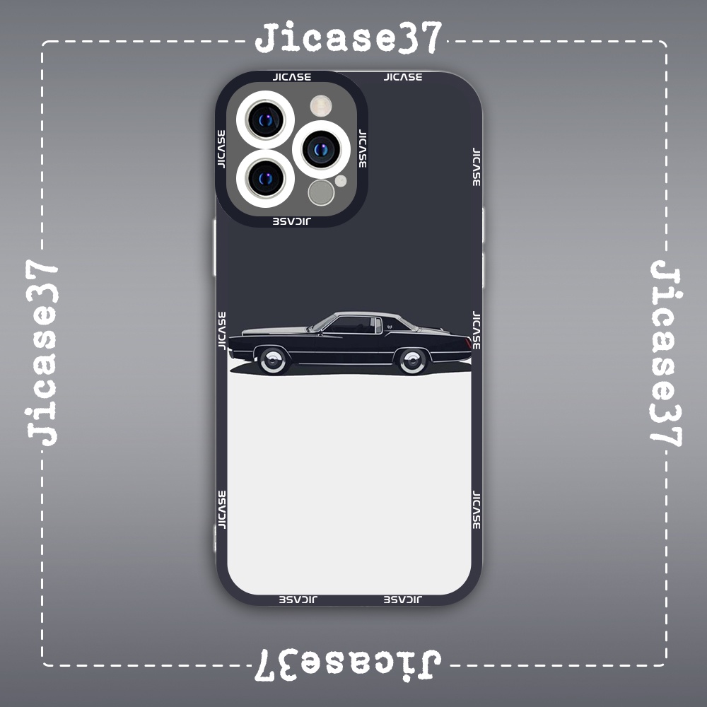 Ốp lưng iphone cạnh vuông Jicase Cadillac Eldorado Hoạt hình Siêu xe