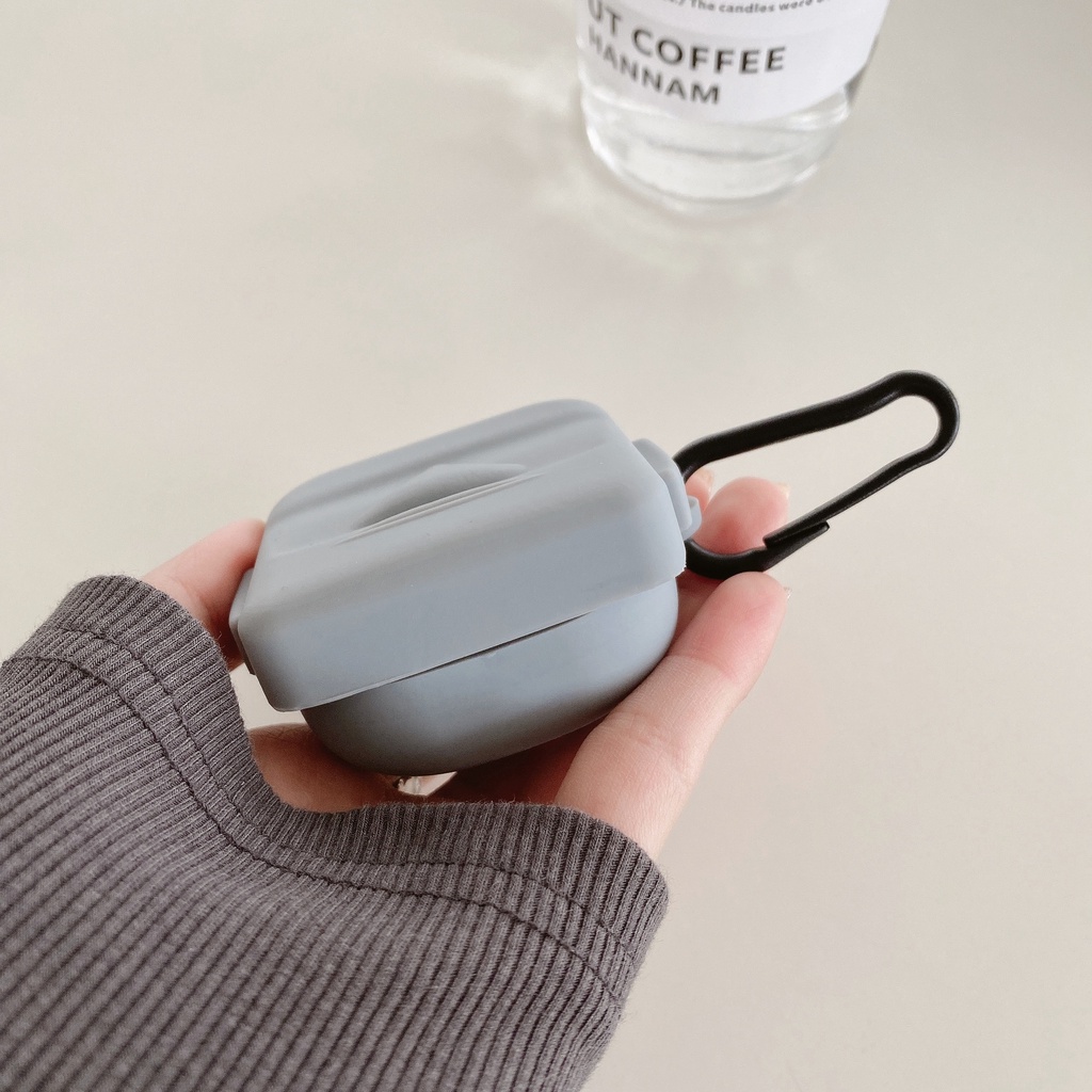 Vỏ Bảo Vệ Hộp Sạc Tai Nghe Samsung Galaxy Bud 2 / Live Bằng Đá Trắng / Vàng Phong Cách Tượng