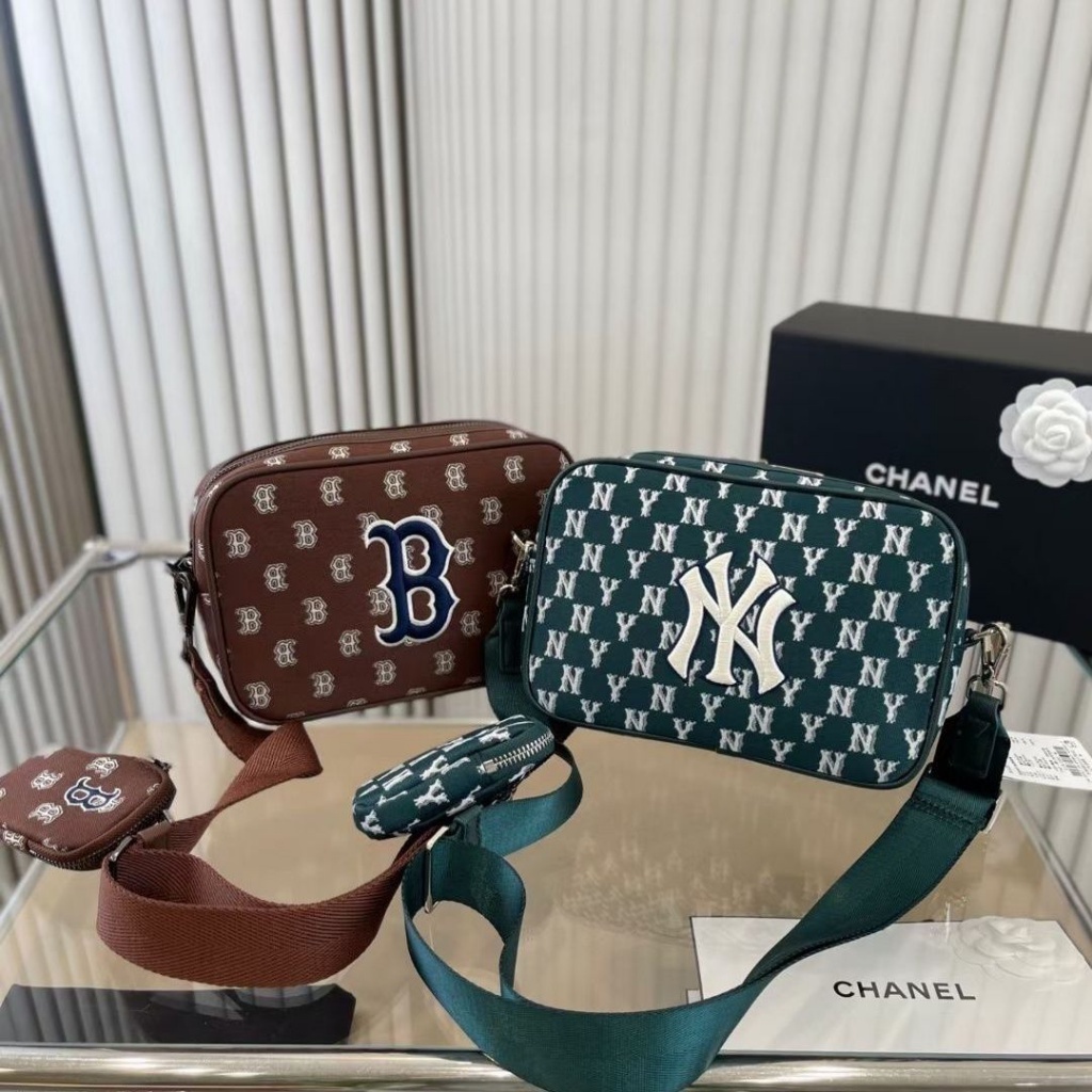 Hàn Quốc thương hiệu ML retro hoa cũ Túi đựng máy ảnh đầy đủ tiêu chuẩn NY 2 trong 1 túi ngực vai thể thao giản dị vài túi