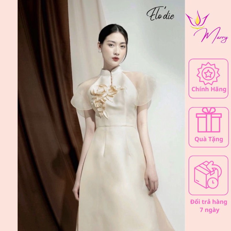 Áo dài cách tân Marry thiết kế đính hoa thủ công cao cấp