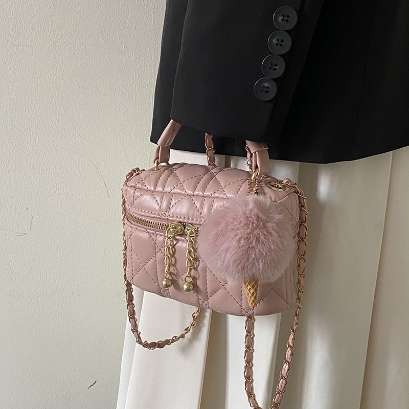 Ielgy Túi Đeo Chéo Dây Xích Hình Thoi Siêu Hợp Thời Trang Cho Nữ