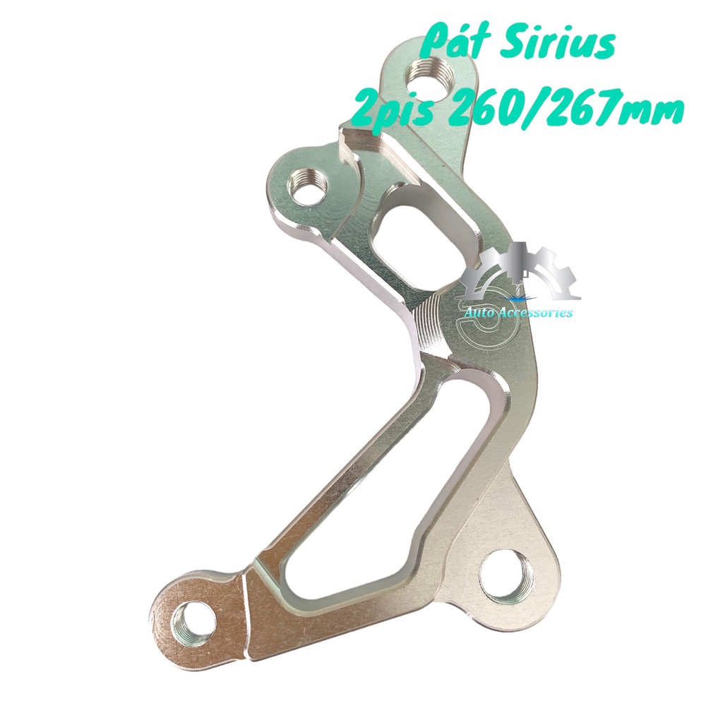 ✍️ FULL Combo Heo Dầu Trước 2pis, Kèm Pát CNC 2LINE &amp; ANOT TRẮNG, gắn SIRIUS đi đĩa size 260/267mm  TẶNG 2 ỐC SALAYA